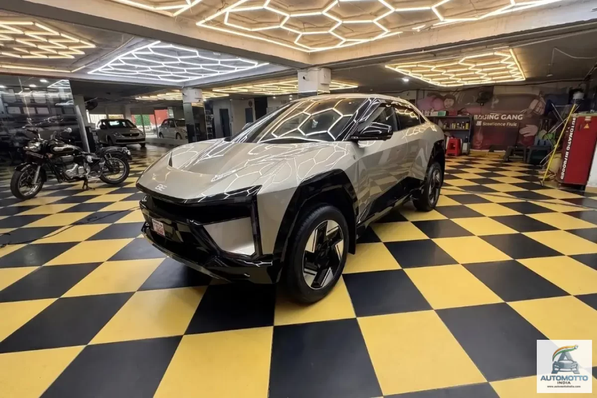 Mahindra BE6 futuristic electric SUV front view